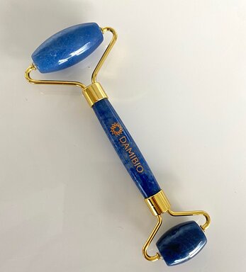 DAMIBIO Face Roller Aventurín modrý v dárkové krabičce