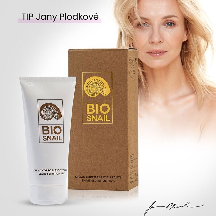 Herečka Jana Plodková a její oblíbený BIO Elastizující tělový krém se sekrecí ze šneků 75% Bio Snail