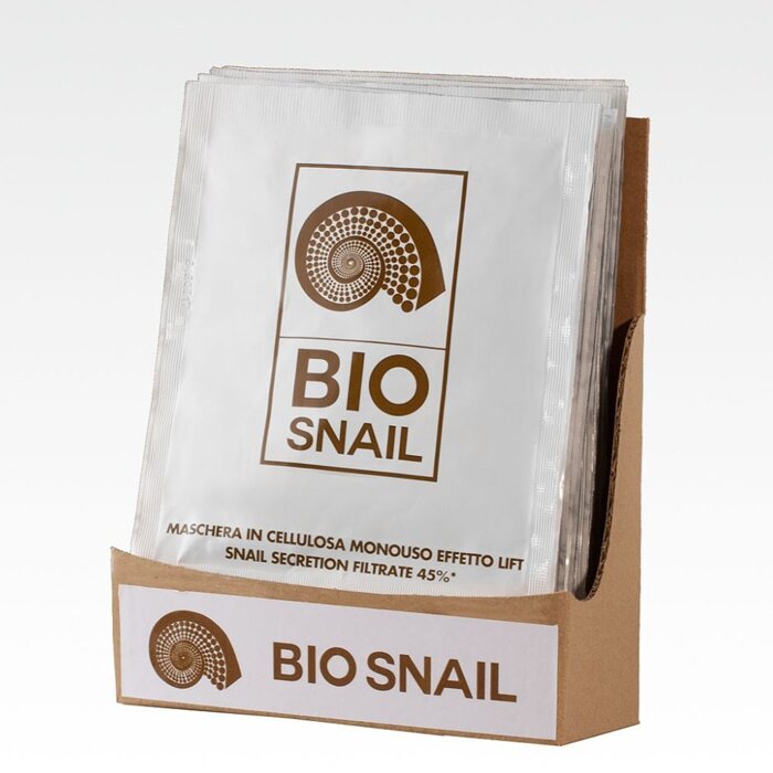 CELULÓZOVÁ MASKA NA OBLIČEJ SE SEKRECÍ ZE ŠNEKŮ 45%