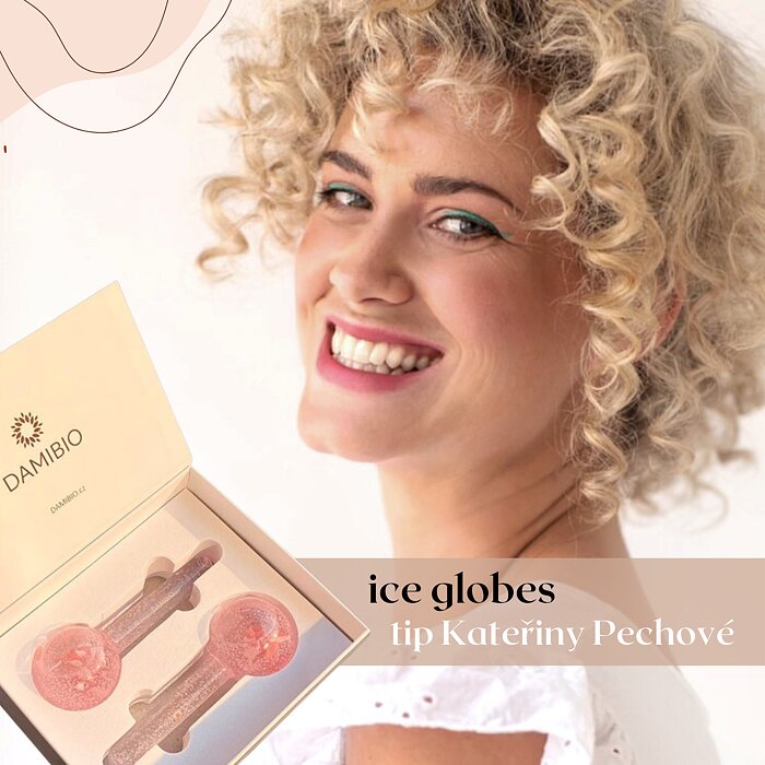 Herečka Katka Pechová a její oblíbené DAMIBIO Ice Globes Růžová luxusní esence