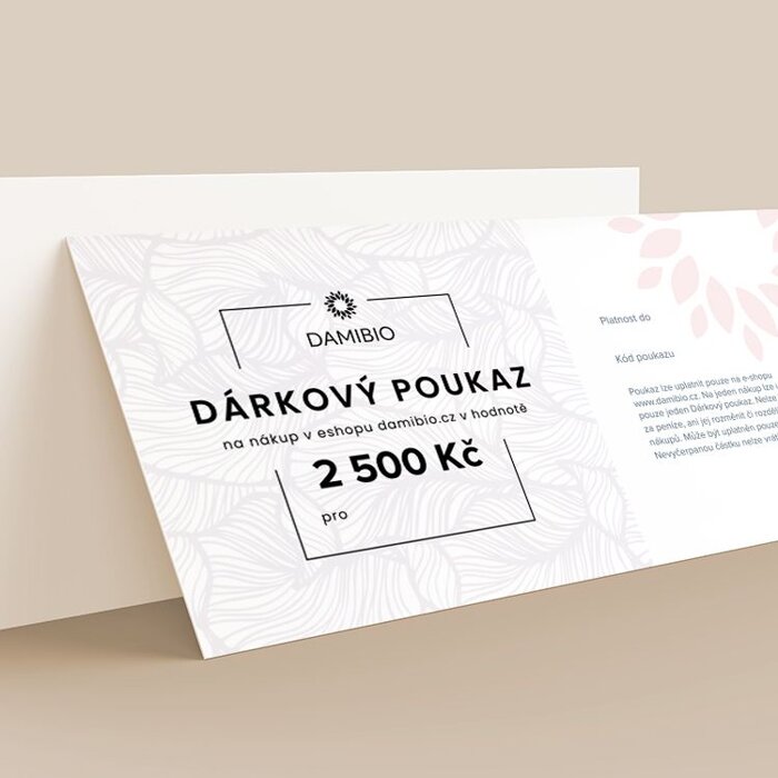 Dárkový poukaz 2 500 Kč