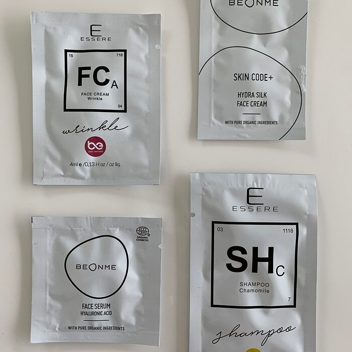 VZORKY kosmetiky Essere a BeOnMe 4ks