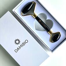 DAMIBIO Face Roller Obsidián v dárkové krabičce