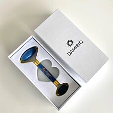 DAMIBIO Face Roller Aventurín modrý v dárkové krabičce